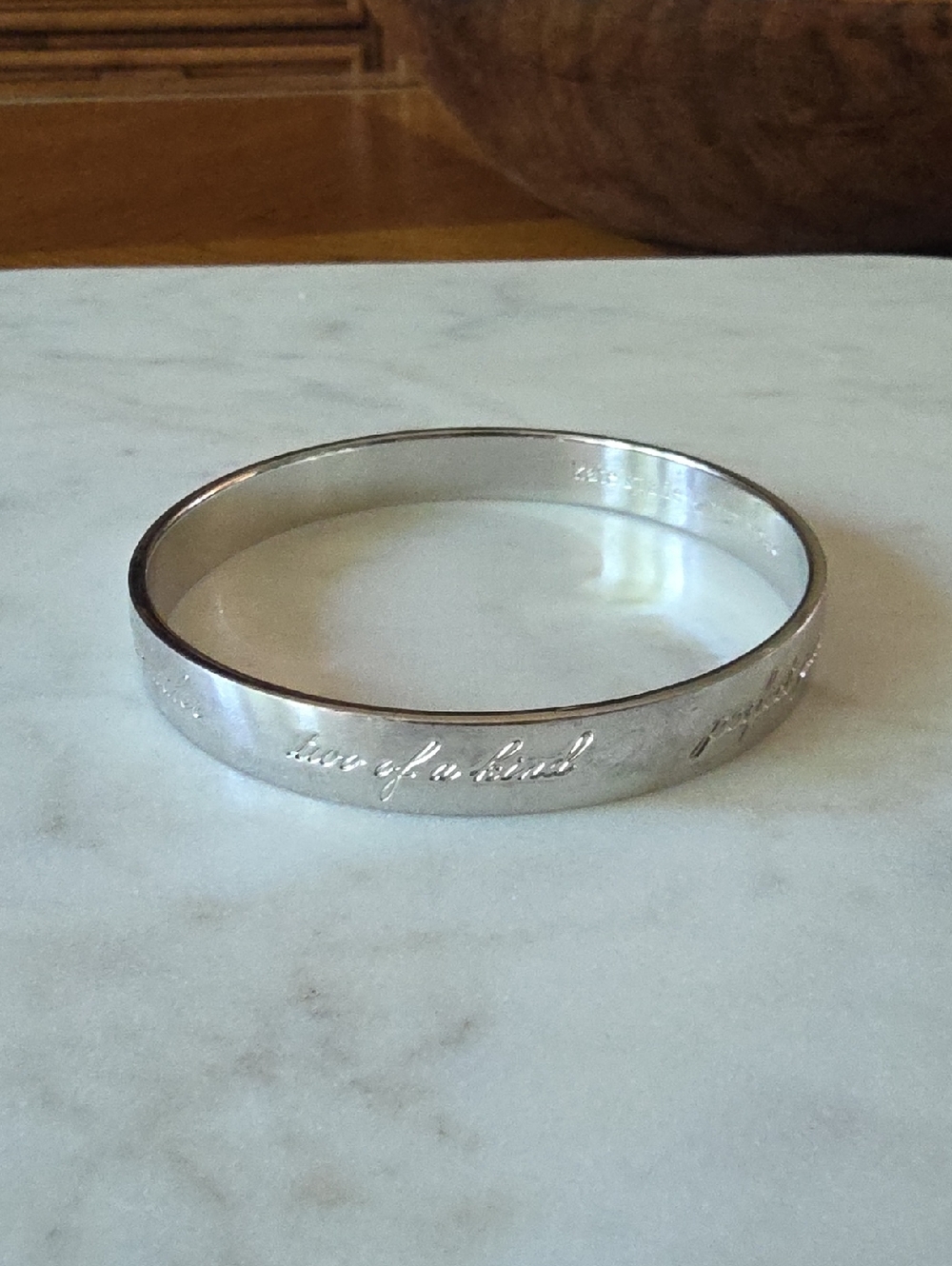 Kate Spade New York Best Friend Ever Idiom Bangle in silver